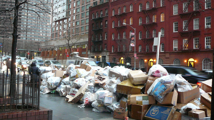 Garbage day in NYC
